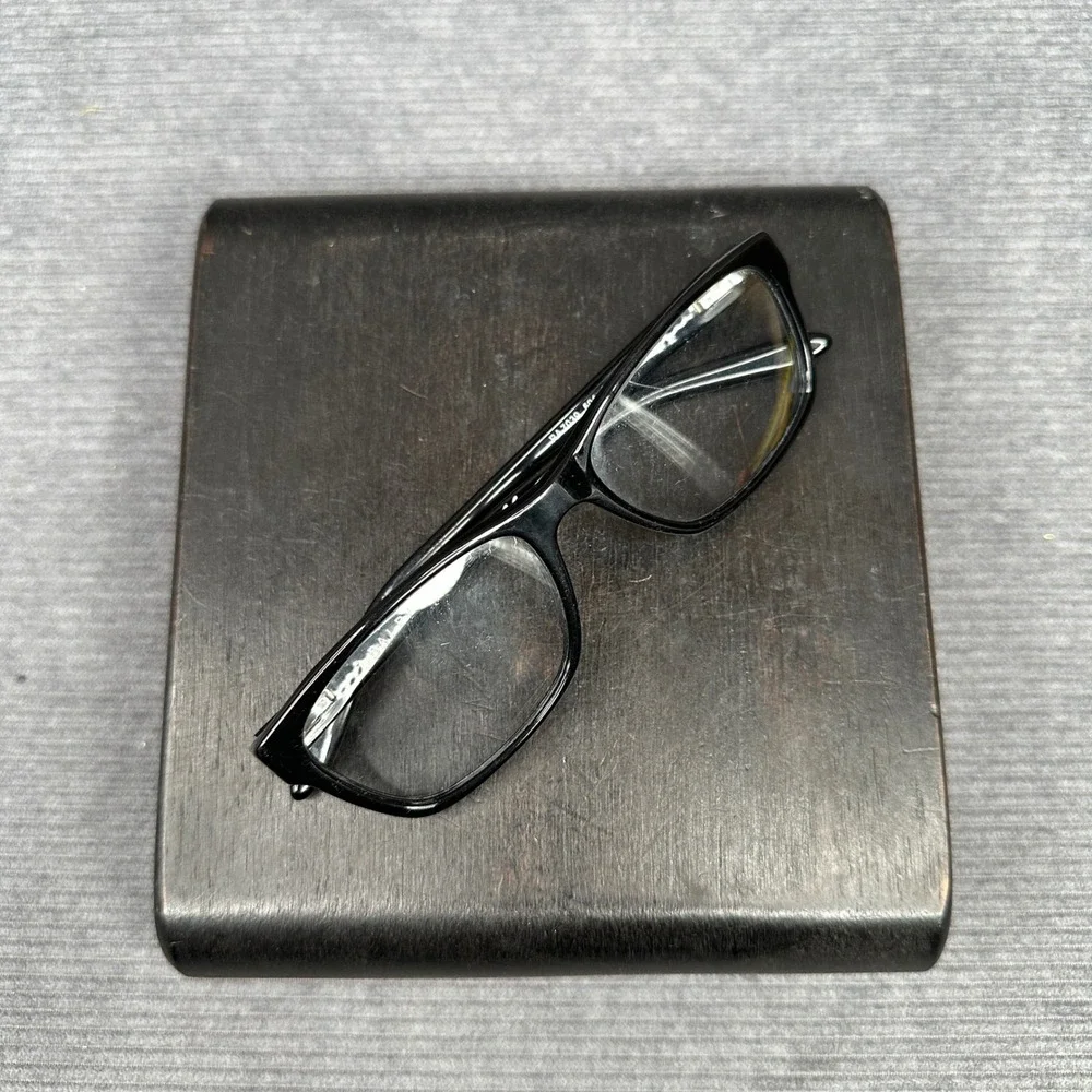Ralph Ralph Lauren RA7039 501 Black Rectangular Y2K Eyeglasses Frames 53-16-135